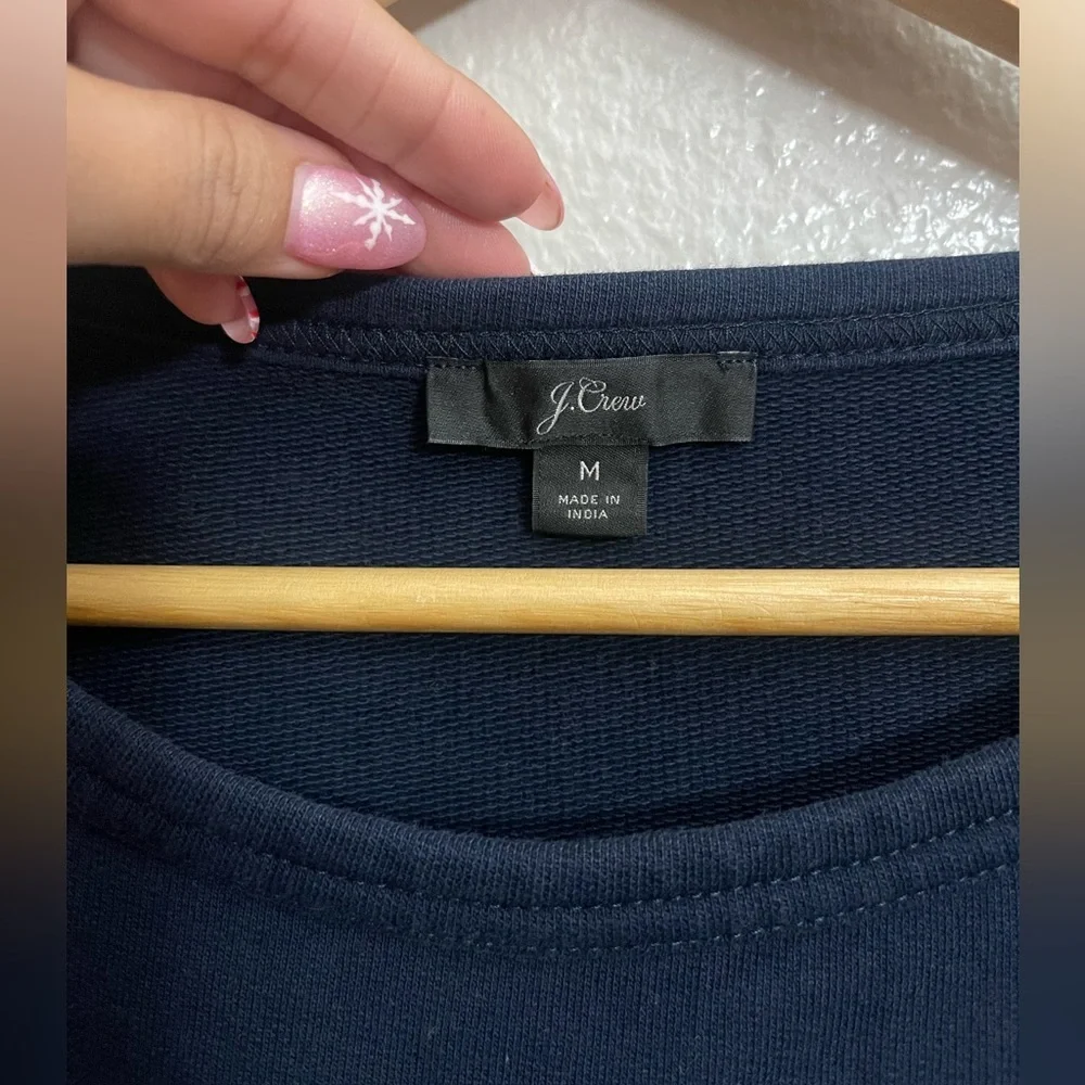 J. Crew Eyelet-hem sweatshirt